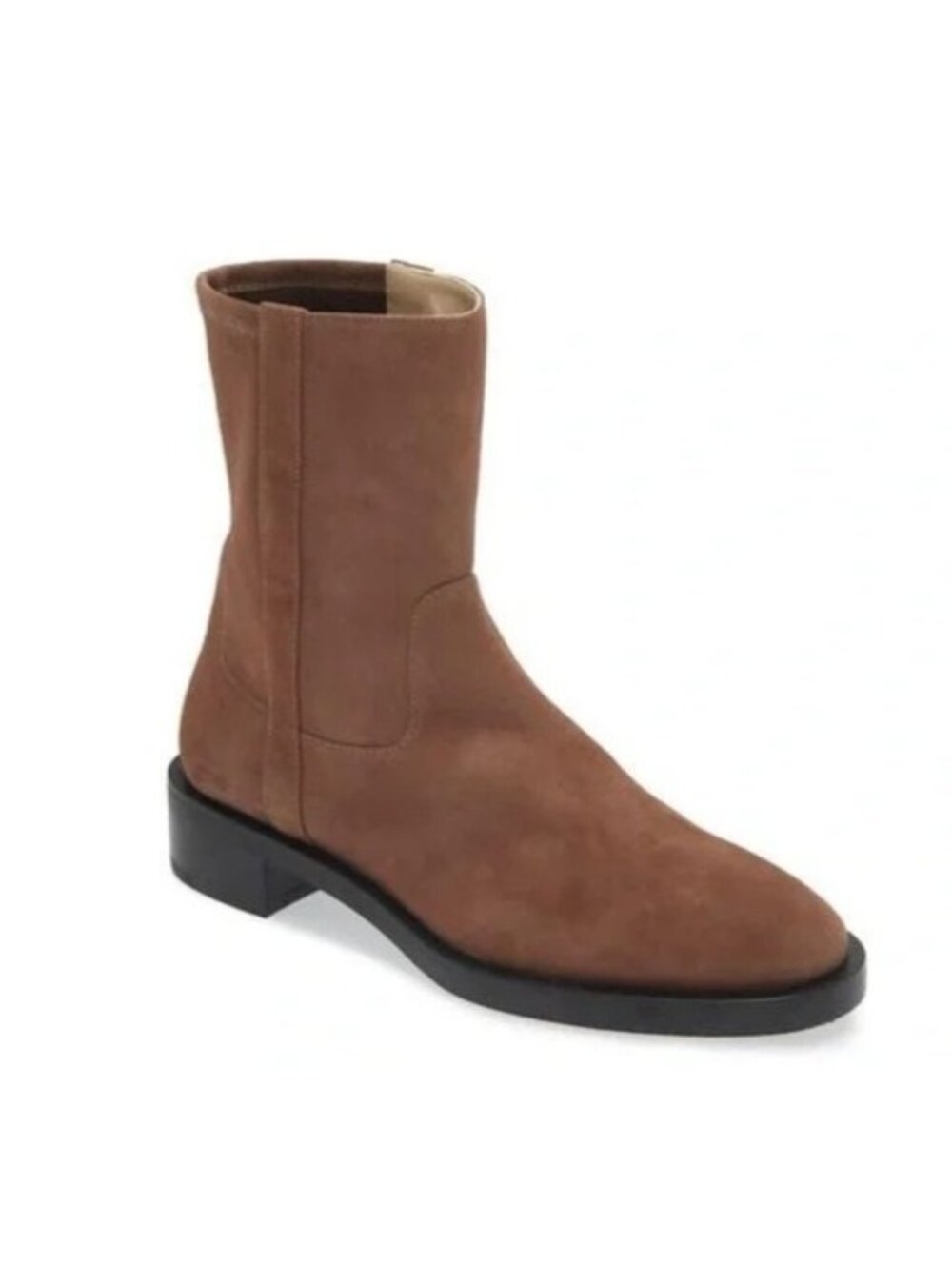 NEW Stuart Weitzman Sadie Boots Brown Suede Designer Contemporary Womens 9.5
